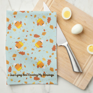 Linge De Cuisine Bonbons Maïs Feuilles d'Automne Thanksgiving Autom