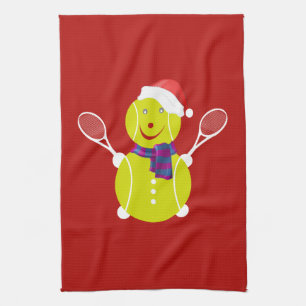 Linge De Cuisine Bonhomme de neige de tennis