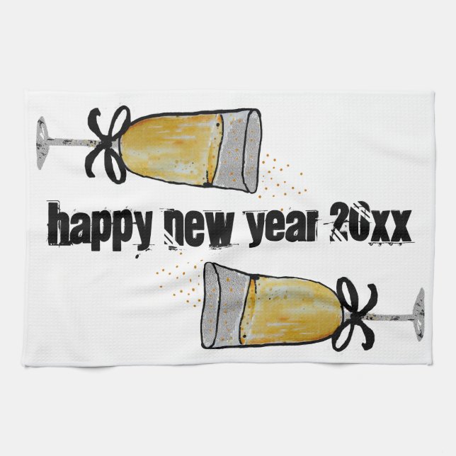 Linge De Cuisine Bonne année (Horizontal)
