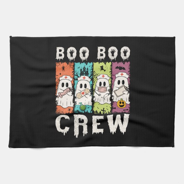 Linge De Cuisine Boo Boo Crew Halloween Nurse (Horizontal)