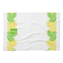Bordure de tranche de citron vert citronnée d'été