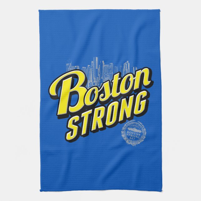Linge De Cuisine Boston City se souvient de Bleu (Vertical)