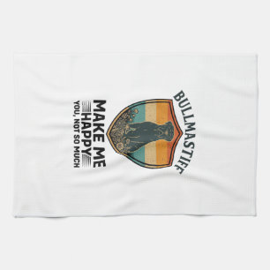 Linge De Cuisine Bouclier de chien Bullmastiff Make Me Happy Rétro