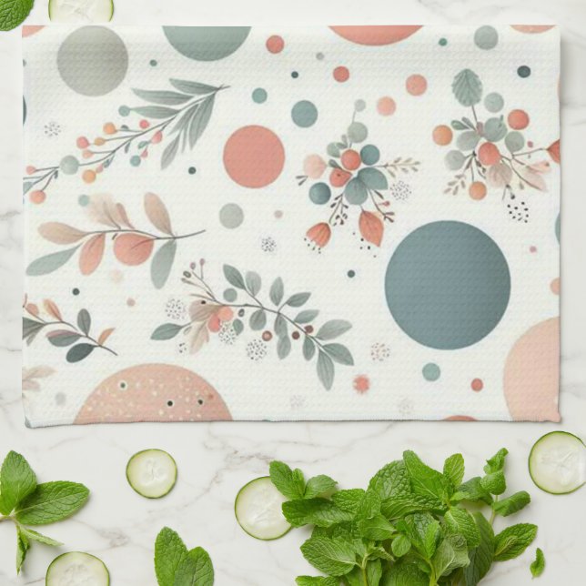 Linge De Cuisine Boule mignonne aux feuilles (Plié)