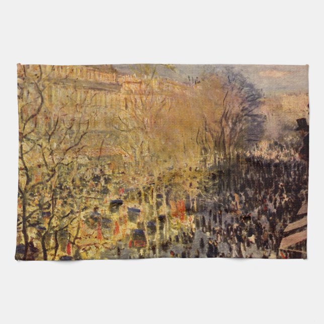 Linge De Cuisine Boulevard des Capucines par Claude Monet, Art nouv (Horizontal)