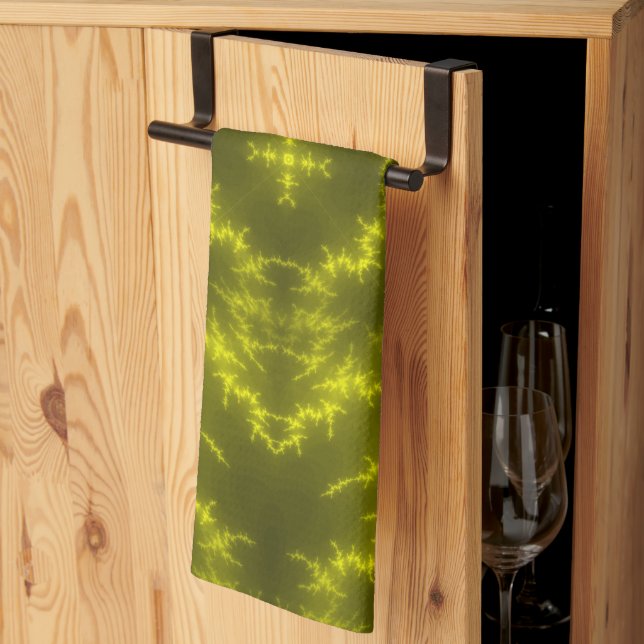 Linge De Cuisine Boulons à tonnerre électrique au néon brillant (Pliage en tiers)