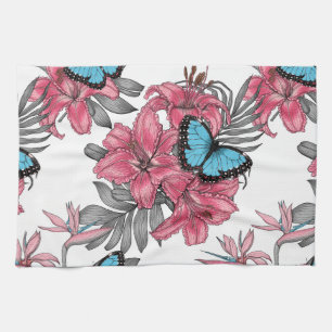 Linge De Cuisine Bouquet tropical