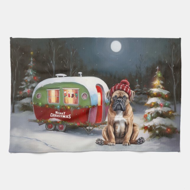 Linge De Cuisine Boxe d'hiver Caravan Christmas Adventure (Horizontal)