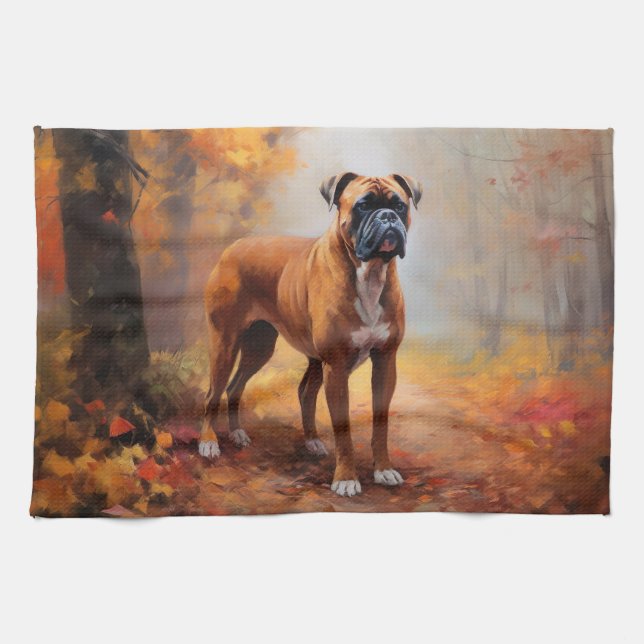 Linge De Cuisine Boxer en automne Feuilles automne Inspire (Horizontal)