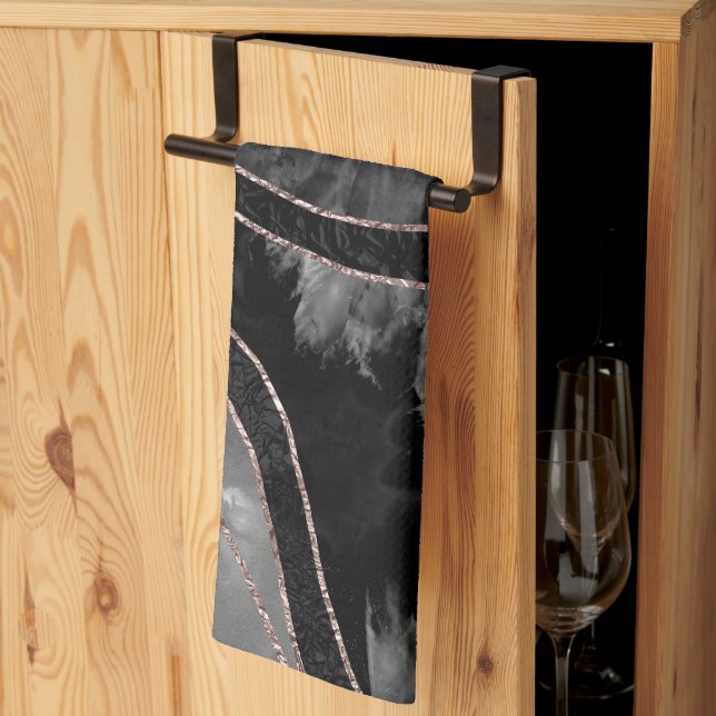 Linge De Cuisine Bracelet en or marbré Agate 12 (Pliage en tiers)