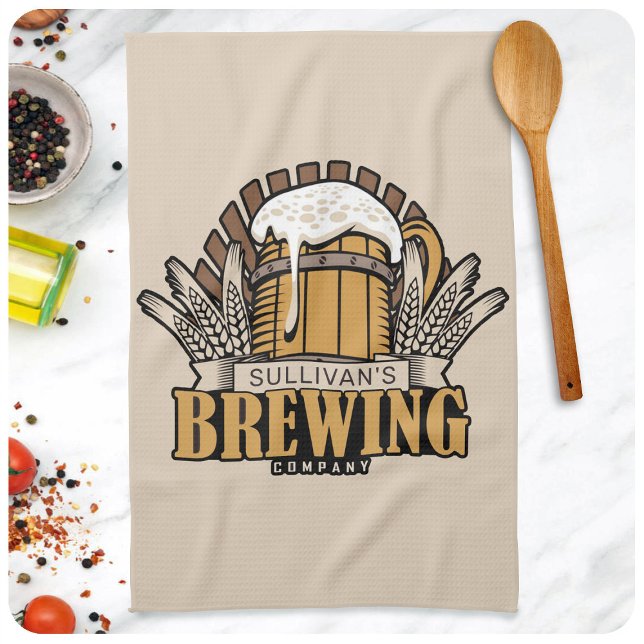 Linge De Cuisine Brewery ADD NAME Craft Beer Brewing Company Bar (Créateur téléchargé)
