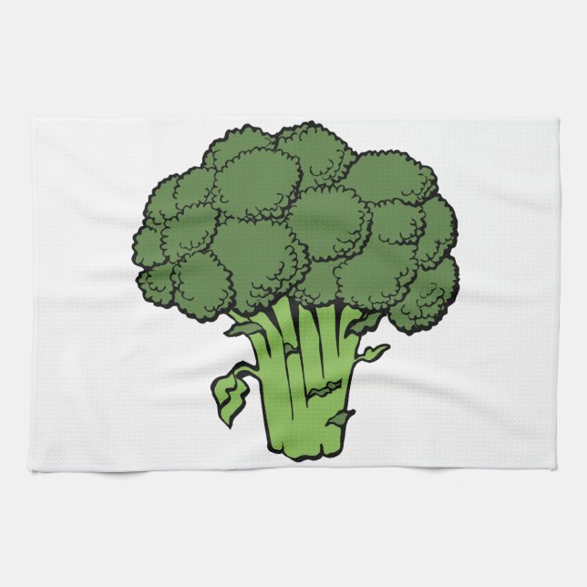 Linge De Cuisine Broccoli vert (Horizontal)