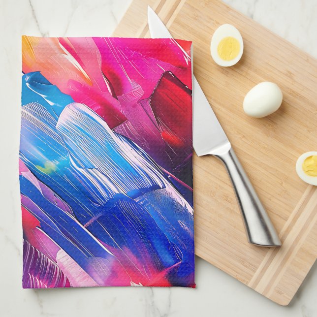Linge De Cuisine brush strokes pattern 2 (Quart Plié)