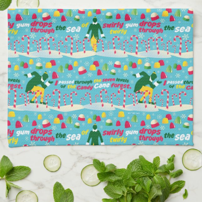 Linge De Cuisine Buddy le Motif Elf Candy (Plié)
