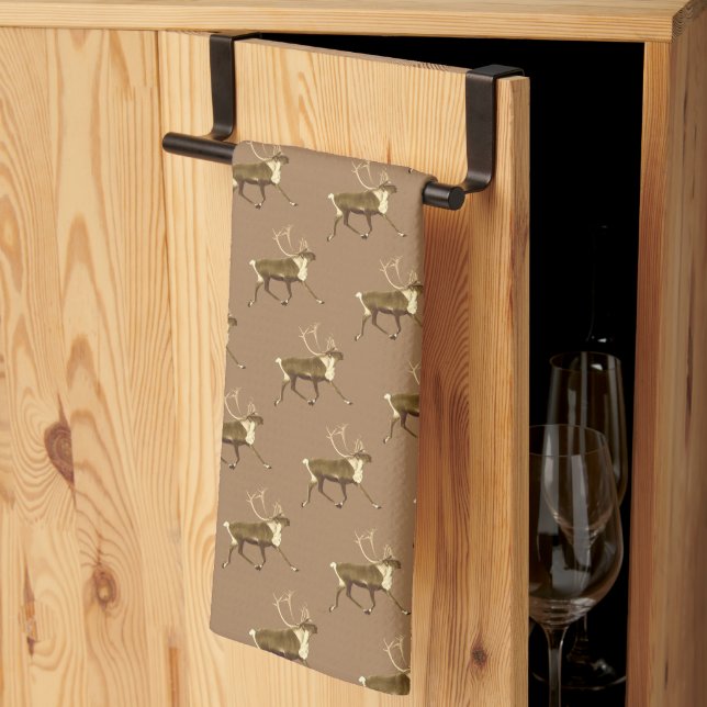 Linge De Cuisine Bull Caribou - Sepia (Pliage en tiers)