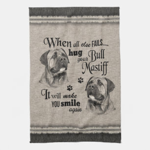 Linge De Cuisine Bull Mastiff art quand tout échoue citation