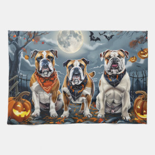 Linge De Cuisine Bulldog Halloween Éffrayant