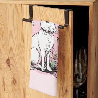 Linge De Cuisine Bunny et Lilies