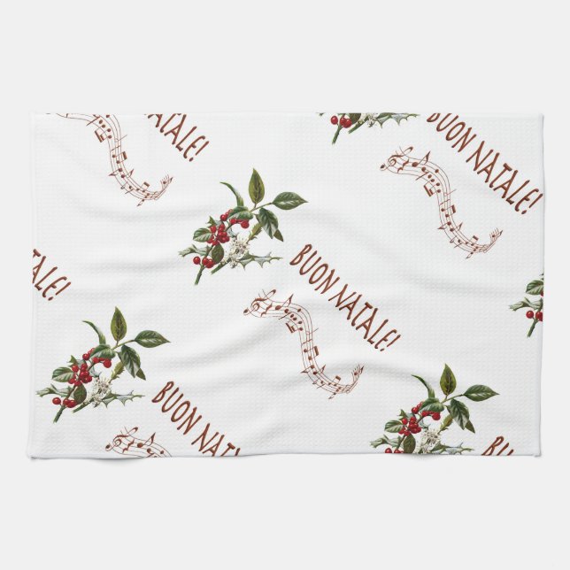 Linge De Cuisine Buon Natale (Horizontal)