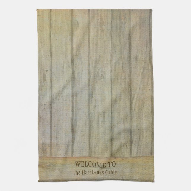 Linge De Cuisine Cabine bienvenu de pins de lac mountain (Vertical)