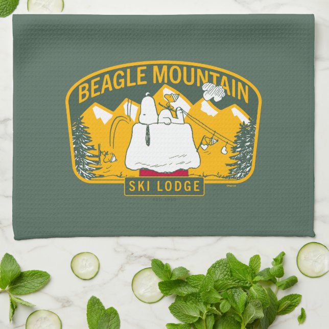 Linge De Cuisine cacahuètes | Beagle Mountain Ski Lodge (Plié)