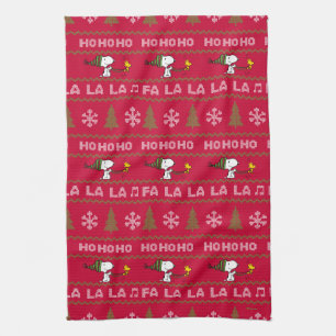 Linge De Cuisine cacahuètes   Chandail de Noël Snoopy & Woodstock