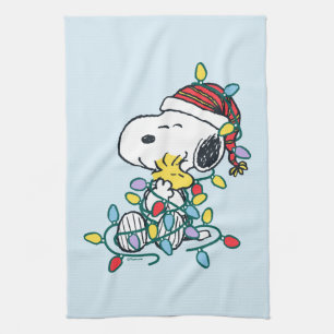 Linge De Cuisine cacahuètes   L'amour et les lumières de Noël