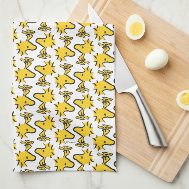 Linge De Cuisine cacahuètes | Motif Woodstock (Quart Plié)
