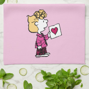 Linge De Cuisine cacahuètes   Saint Valentin   Carte Sally Valentin