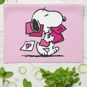 Linge De Cuisine cacahuètes Saint Valentin Snoopy Avec Valentin