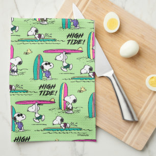 Linge De Cuisine cacahuètes   Snoopy Ocean High Tide Motif