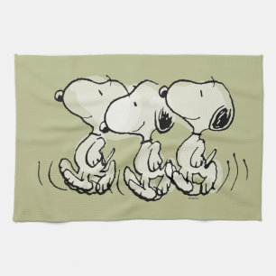 Linge De Cuisine cacahuètes Snoopy Walking Tall