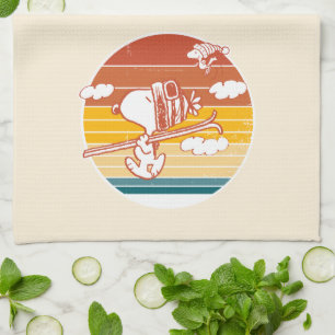 Linge De Cuisine cacahuètes   Snoopy & Woodstock Ski Trip