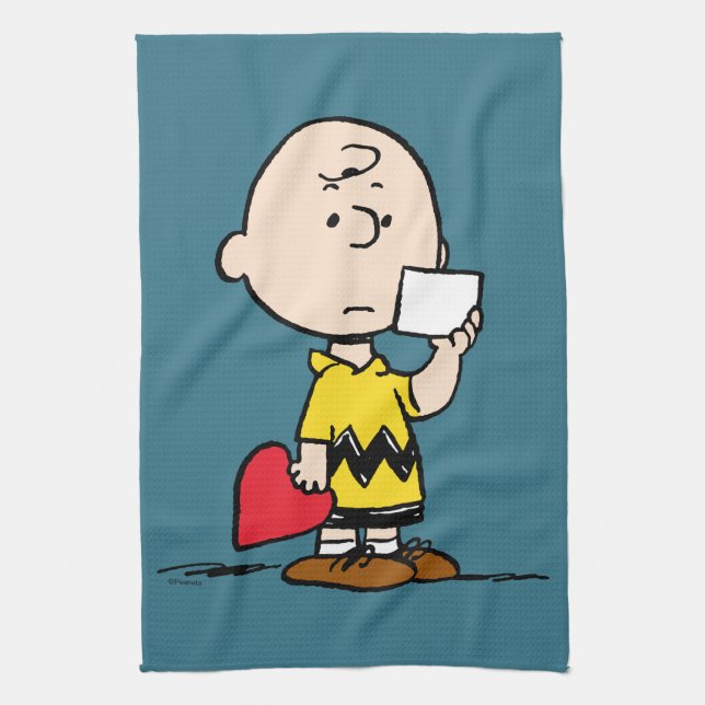 Linge De Cuisine cacahuètes | Valentine's Day Charlie Brown Valenti (Vertical)