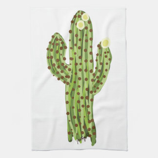 Linge De Cuisine Cactus de floraison de Saguaro