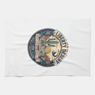 Linge De Cuisine Cactus du désert de la liberté patriotique patriot
