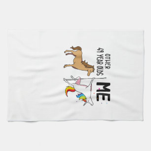 Linge De Cuisine Cadeau d'anniversaire d'autres licornes de 49 ans