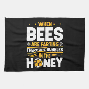 Linge De Cuisine Cadeau d'apiculteur Quand les abeilles pètent