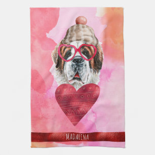 Linge De Cuisine Cadeau de la Saint-Valentin pour amateur de chien