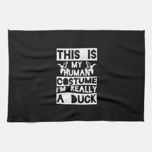 Linge De Cuisine Cadeau Halloween Ceci Est Mon Costume Humain Je su