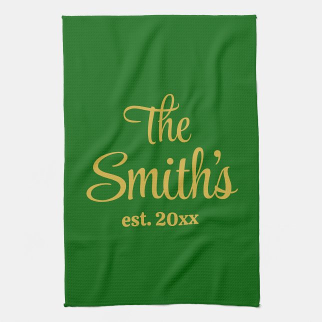 Linge De Cuisine Cadeau personnalisé de jour de mariage Cadeau de N (Vertical)