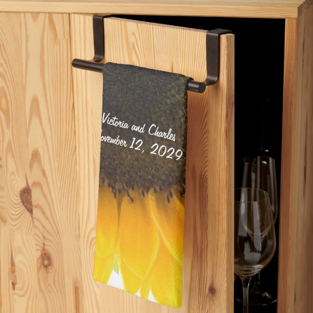 Linge De Cuisine Cadeaux de tournesol (Pliage en tiers)