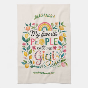 Linge De Cuisine ❤️ Cadeaux GIGI personnalisés Ajouter des noms de