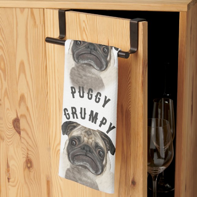 Linge De Cuisine Cadeaux Grumpy Puggy (Pliage en tiers)