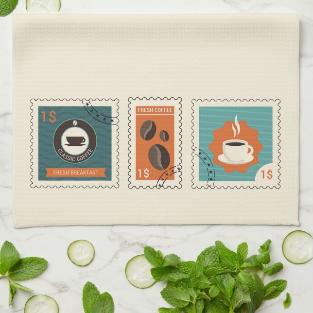 Linge De Cuisine Café (Plié)