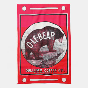 Linge De Cuisine Café O-Le-Bear