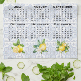 Linge De Cuisine Calendrier 2027 Citrons Tuiles Méditerranéennes It
