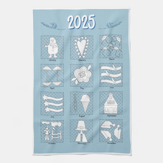 Linge De Cuisine Calendrier amusant 2025 (Vertical)