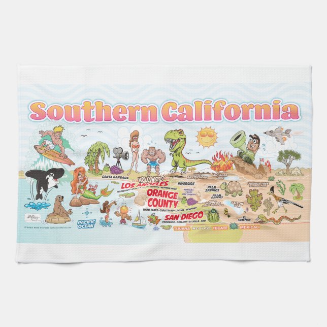 Linge De Cuisine Californie du Sud (Horizontal)