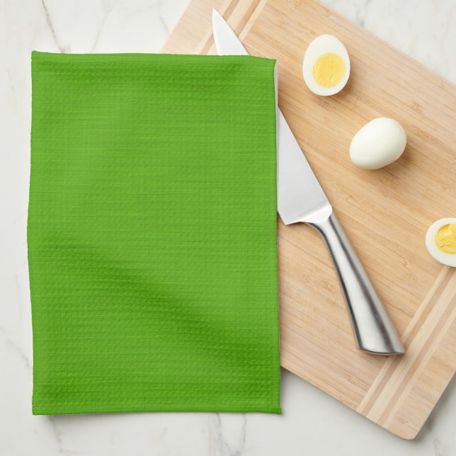 Linge De Cuisine Calm & simple lime green textured background  (Quart Plié)